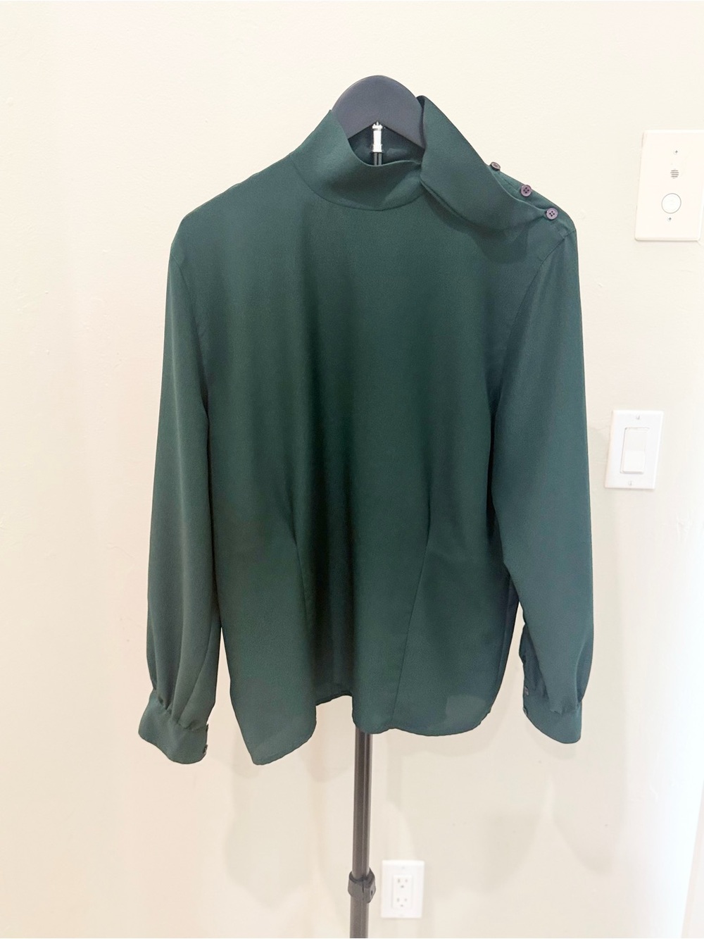 Vintage 80s Rena Rowan for Saville Military Inspired Blouse Academia Equestrian